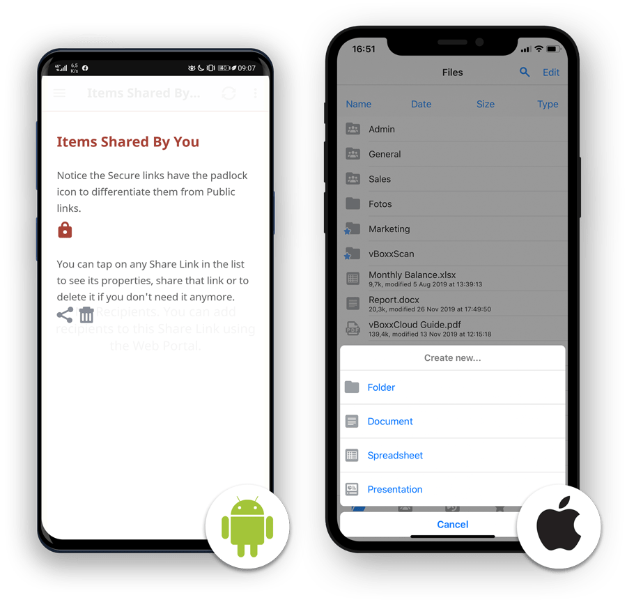 Android and Apple devices sync
