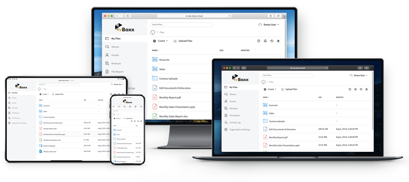vboxxcloud app on mobile devices